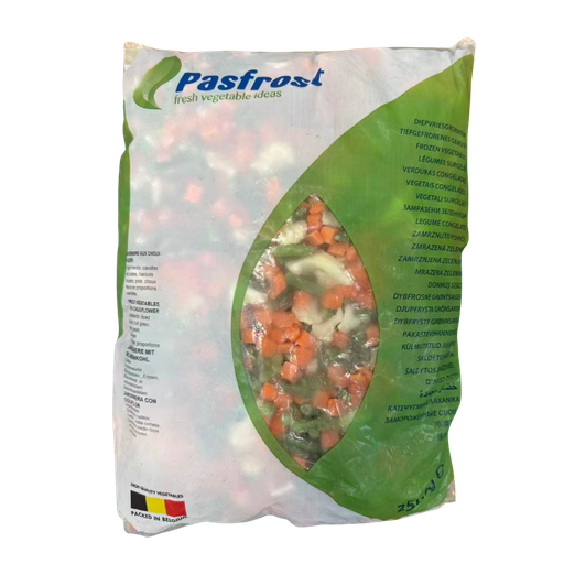 [82130] 冰冻混合蔬菜(青豆, 菜花, 胡萝卜, 豆角) 2.5kg 4包/箱 | Frozen mix vegetable (peas, cauliflower, carrots, green beans) 2.5kg 4Units/CTN