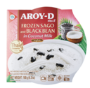 AROY-D Frozen Dessert Sago black Beans In Coconut Milk 180g | AROY-D 甜点 西米黑豆椰汁 180g